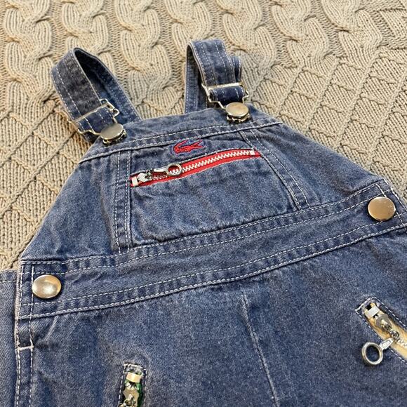 Vintage Izod Lacoste Bib Jean Overalls ~ 6/9M - Picture 2 of 11